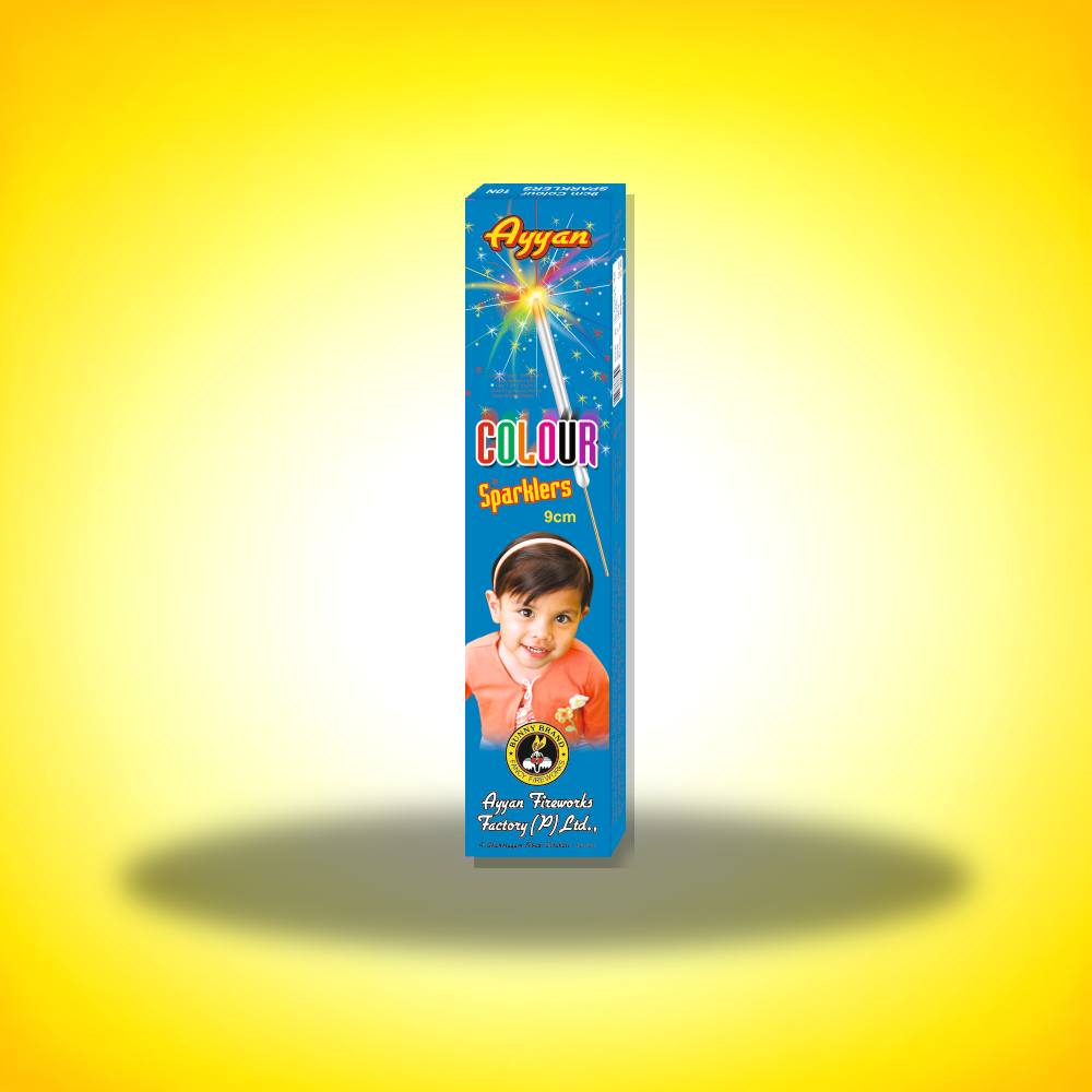 9 CM COLOURED SPARKLERS